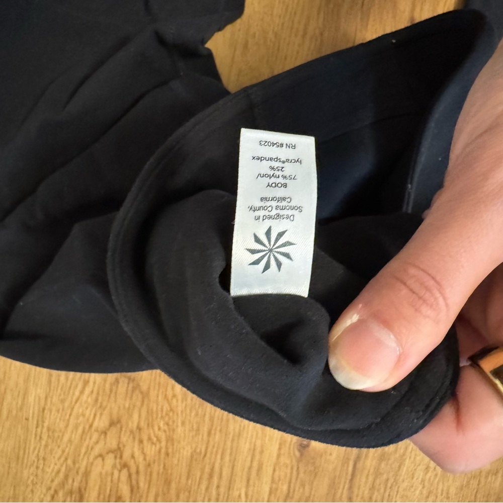 Athleta Black Flare Legging Pant Size Medium - Picture 5 of 6
